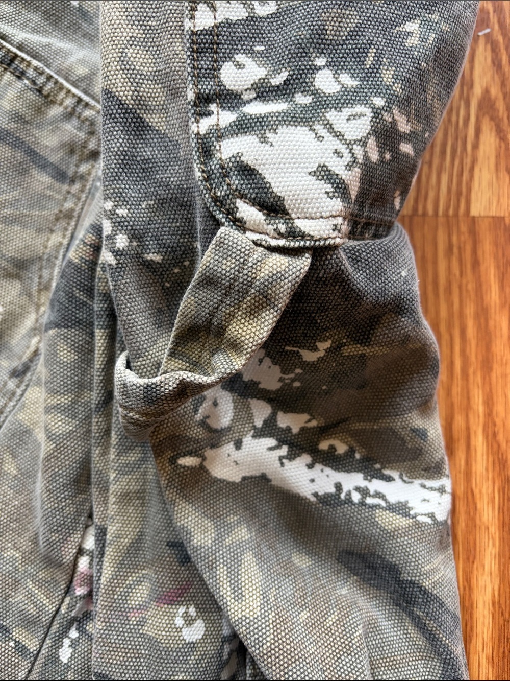 RSQ Olive Gray Camo Jeans with White Paint Accents - Picture 3 of 8